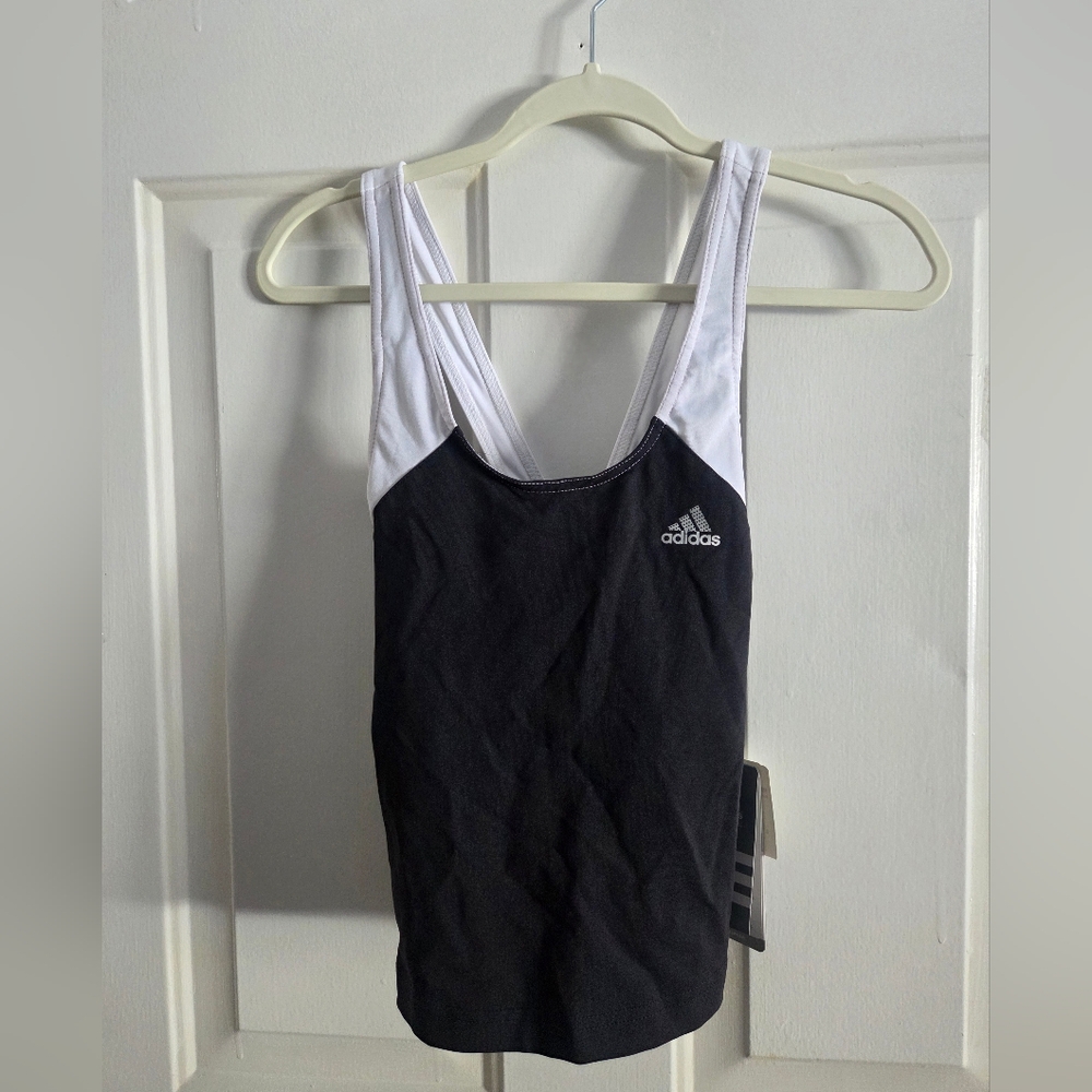 NWT Adidas Black and White Tank Top